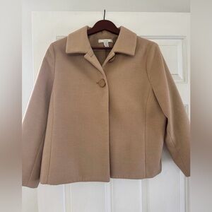 Chico's Classic Camel Pea Coat